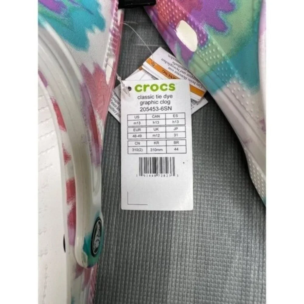Crocs Clogs  Men's Size 13 Tie Dye